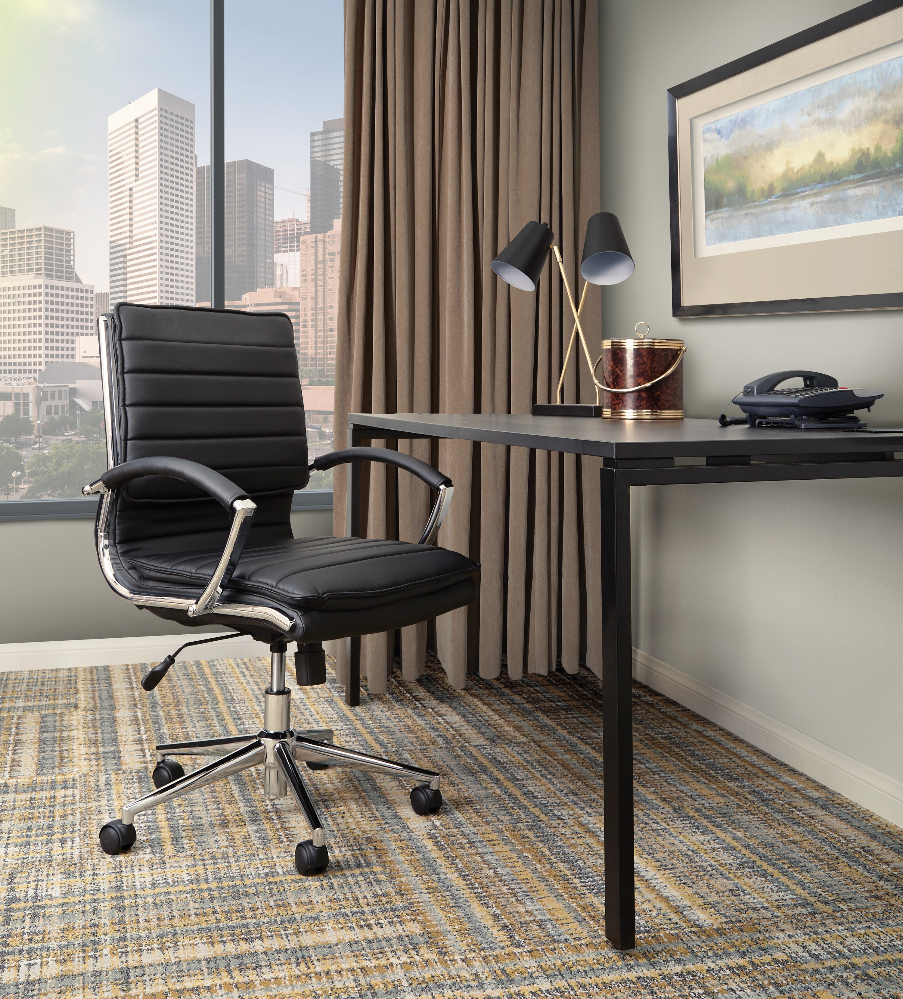 Mid Back Manager's Faux Lthr Chair